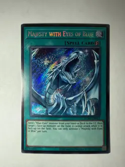 Yugioh! Majesty With Eyes of Blue LCKC-EN031 Secret Rare Unlimited NM - Image 1