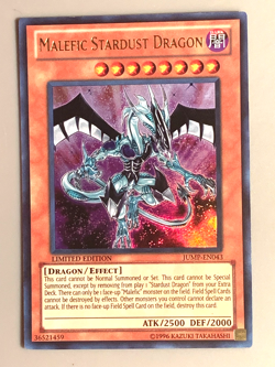 yugioh Malefic Stardust Dragon JUMP-EN043 Limited Edition Near Mint - Image 1