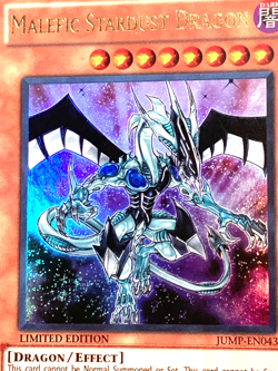 yugioh Malefic Stardust Dragon JUMP-EN043 Limited Edition Near Mint - Image 3
