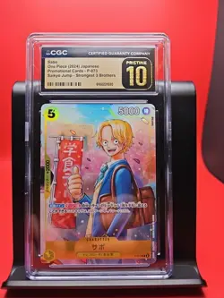 2024 One Piece Japanese Sabo Promo Saikyo Jump Strongest Brothers #P-073 CGC 10 - Image 1