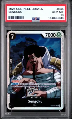 2025 ONE PIECE EB02-EXTRA BOOSTER -ANIME 25TH COLLECTION- #044 SENGOKU PSA 10 - Image 1