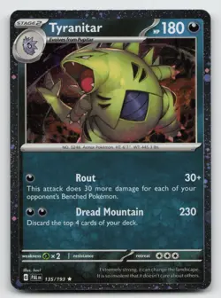 Tyranitar - 135/193 - Pokemon Paldea Evolved Cosmos Holo Rare Card NM - Image 1