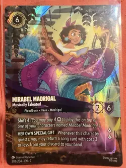Disney Lorcana TCG - Mirabel Madrigal Musically Talented Enchanted - 206/204 NM - Image 1