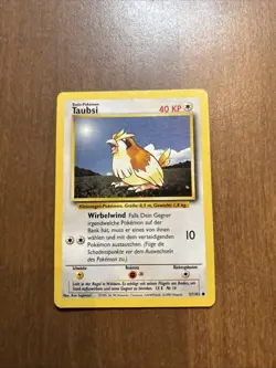 Pidgey Taubsi 57/102 German Base Set Pokemon Card Common - Image 1