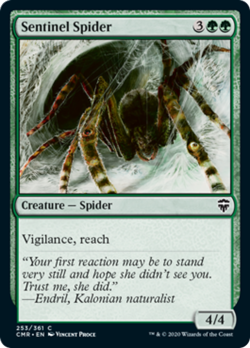 Sentinel Spider FOIL Commander Legends NM Green Common MAGIC MTG CARD ABUGames - Image 1