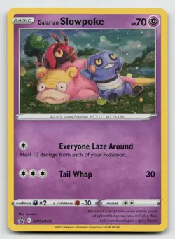 Galarian Slowpoke - SWSH126 - Pokemon Promo Sword & Shield Holo Card VLP - Image 1