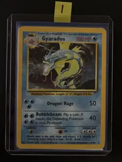 Pokemon Gyarados Base Set Holo Rare 6/102 Unlimited Vintage Card TCG 1 - Image 3