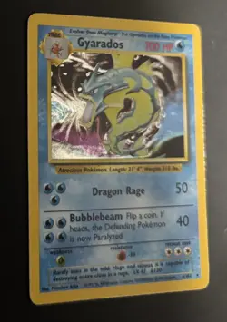 Pokemon Gyarados Base Set Holo Rare 6/102 Unlimited Vintage Card TCG 1 - Image 4