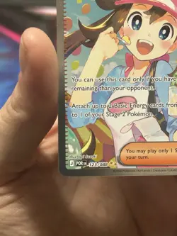 Pokemon Rosa's Encouragement Trainer-Supporter POR Regular Card 123/088 - Image 4