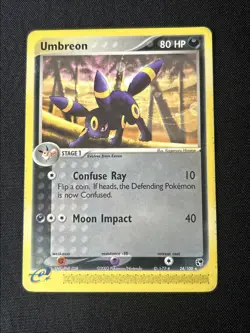 Pokemon TCG Umbreon Card 24/100 Regular Rare - Heavily Played * See Description - Image 1