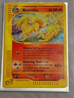 Ninetales - H19/H32 - Pokemon Aquapolis Holo Rare Card MP~ SEE PICS AND DESCRIP - Image 1