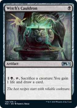 Witch's Cauldron FOIL Core Set 2021 / M21 NM Artifact Uncommon CARD ABUGames - Image 1