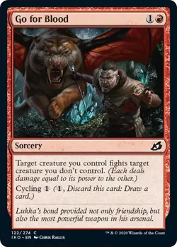 Go for Blood FOIL Ikoria: Lair of Behemoths NM Red Common MAGIC CARD ABUGames - Image 1