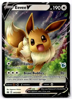 Eevee V Holo Promo SWSH: Sword & Shield Promo Cards SWSH065 MP - Image 1