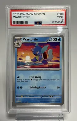 Wartortle 008/165 Sv: Scarlet & Violet 151 PSA 9 Mint Pokemon Card - Image 1
