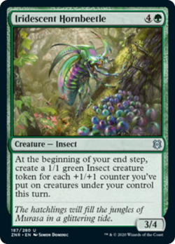 Iridescent Hornbeetle FOIL Zendikar Rising NM Green Uncommon MAGIC CARD ABUGames - Image 1