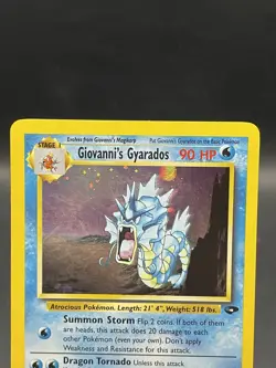 Pokemon Giovanni's Gyarados Gym Challenge Holo Rare Unlimited Card 5/132 LP - Image 2