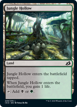 Jungle Hollow FOIL Ikoria: Lair of Behemoths NM Land Common MAGIC CARD ABUGames - Image 1