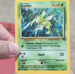 Wizards of the Coast Scyther Jungle Holo Rare Unlimited 10/64 70 HP Pokemon Card - Image 1