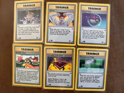 1st Edition Pokemon TCG Trainer Cards Lot Of 6 NM - Image 1
