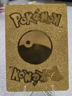Pokemon Regieleki VMAX 310hp Gold Foil Fan Art Collector Card TCG - Image 2