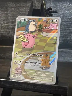 Chansey 187/167 Twilight Masquerade Illustration Rare Pokemon Card - Image 2