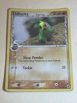 Chikorita Dragon Frontiers Reverse Holo Stamped Card 44/101 - Image 2