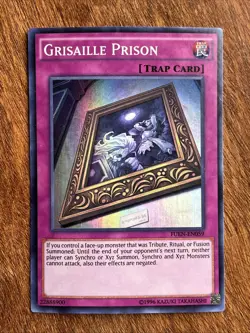 Grisaille Prison Rare Foil First Edition Yugioh Trap Card 1996 FUEN-EN059 - Image 1
