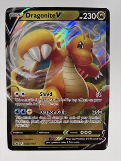 JUMBO Pokemon Dragonite V Promo Holo SWSH154 Jumbo Cards 230 HP Card English - Image 1