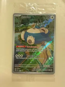 Snorlax SVP EN 051 Black Star Promo Scarlet & Violet Pokemon 151 Card - SEALED - Image 1