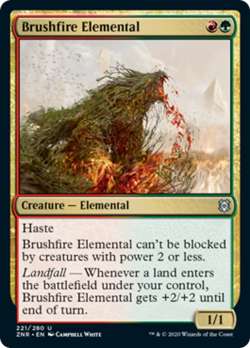 Brushfire Elemental FOIL Zendikar Rising NM Red Green Uncommon MTG CARD ABUGames - Image 1