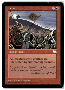 MTG Fervor - Weatherlight Lightly Played English - Image 1