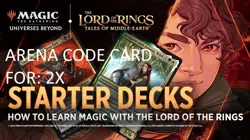 MTG ARENA CODE - LORD OF THE RINGS STARTER KIT DOWNLOAD - 2 DECKS EMAIL DELIVERY - Image 2