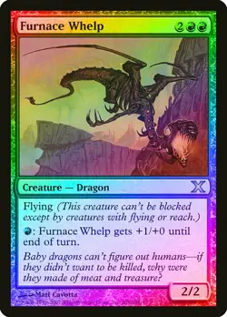 Furnace Whelp FOIL 10th Edition MINT Red Uncommon MAGIC GATHERING CARD ABUGames - Image 1