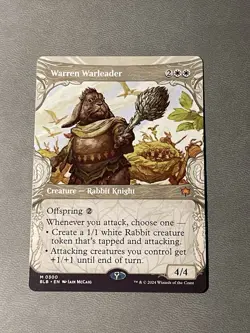 Warren Warleader (Showcase) MTG Bloomburrow Regular NM - Image 1