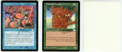 SIGNED Phil Foglio Artist Proof _ 2x WEATHERLIGHT _ Apathy, Redwood Treefolk - Image 1