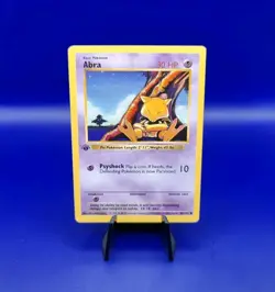 Abra 43/102 1st Edition Shadowless Base Set Pokemon Card TCG WOTC 1999 NM - Image 1