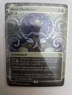 mtg, Blind Obedience Wilds of Eldraine: Enchanting Tales Foil nm - Image 1