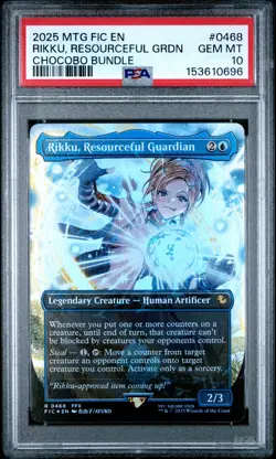 2025 MTG FINAL FANTASY COMMANDER #0468 RIKKU, RESOURCEFUL GUARDIAN PSA 10 - Image 1