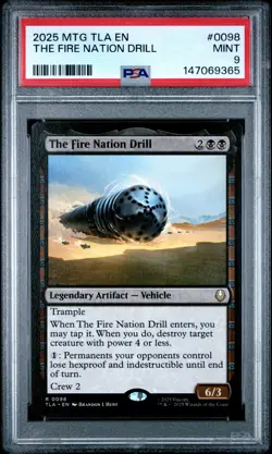 2025 MTG AVATAR: THE LAST AIRBENDER #0098 THE FIRE NATION DRILL PSA 9 - Image 1