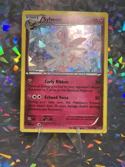 Sylveon 72/111 XY Furious Fists Cracked Ice Holo 2014 Pokemon Card HP/DMG - Image 2