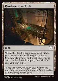 Riveteers Overlook CExt Art Regular #172 | EOC Edge of Eternities | MTG - Image 1