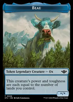 Beau C Foil #6 | OTJ Outlaws of Thunder Junction Tokens | MTG - Image 1