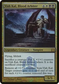 Vish Kal, Blood Arbiter - Foil Oversized Commander 2011 NM MTG - Image 1