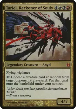 Tariel, Reckoner of Souls - Foil Oversized Commander 2011 LP MTG - Image 1