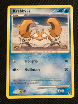 Pokemon TCG Krabby 75/106 Great Encounters Common Card (LP) - Image 1
