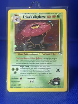 Pokemon Erika's Vileplume 5/132 Gym Heroes Holo Rare LP - Image 1
