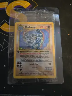 Factory SEALED 🔥 Machamp 8/102 1st Edition Shadowless Base Set 1999 Pokemon New - Image 1