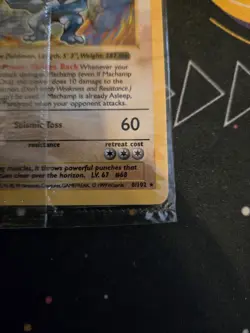 Factory SEALED 🔥 Machamp 8/102 1st Edition Shadowless Base Set 1999 Pokemon New - Image 3