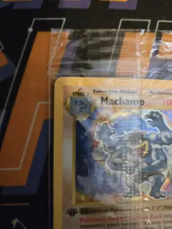 Factory SEALED 🔥 Machamp 8/102 1st Edition Shadowless Base Set 1999 Pokemon New - Image 5